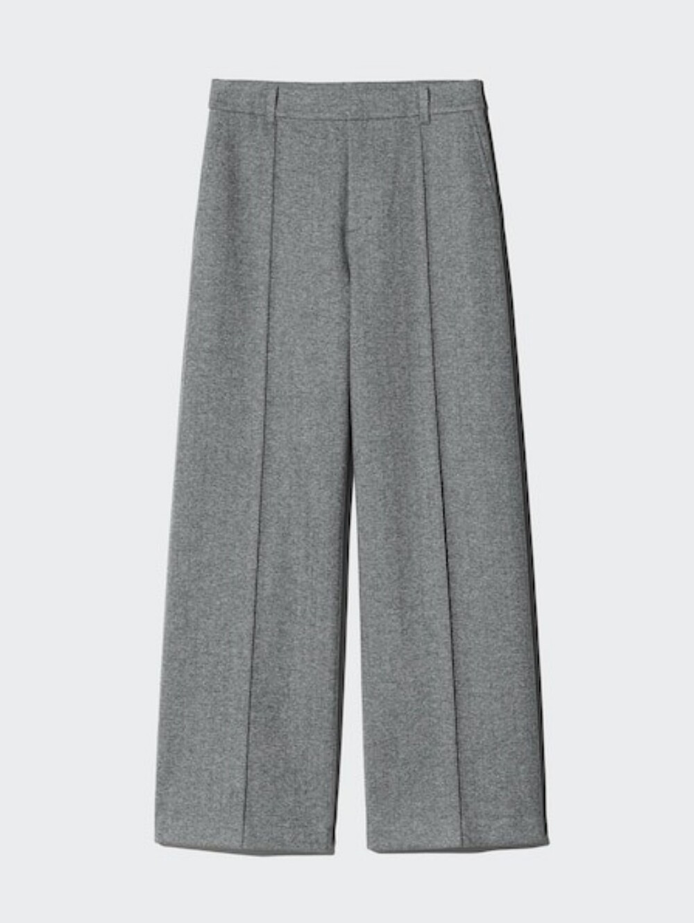 Uniqlo Women's Brushed Jersey Wide Pants - 04 Grey, Size XS